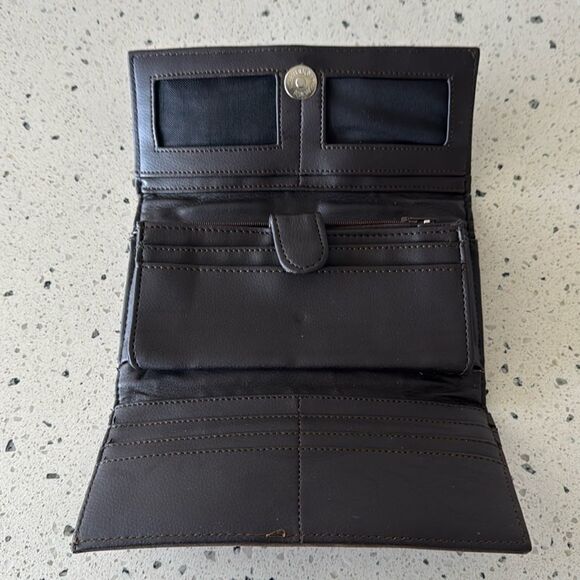 Gorgeous Embossed Brown Leather Wallet Western Cowgirl Made in Mexico NWOT - Picture 3 of 12